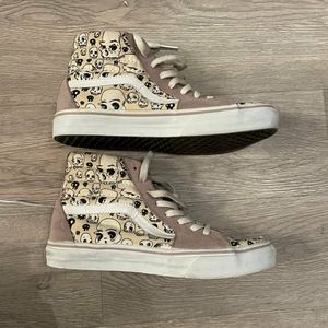 Forgotten skull bones ski high vans shoes w8.5